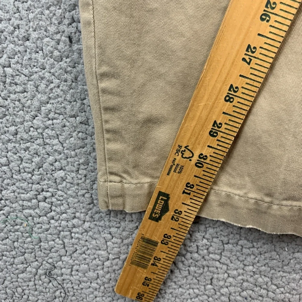 VTG Polo Ralph Lauren Chino Pants Mens 38x32 Beige Pleated Made In USA